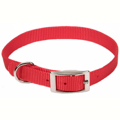 Nylon Dog Collar Red
