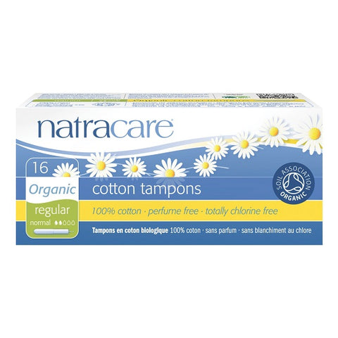 NATRACARE - Organic All Cotton Tampons with Applicator Regular