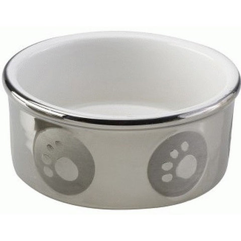 Spot Pawprint Titanium Dog Dish