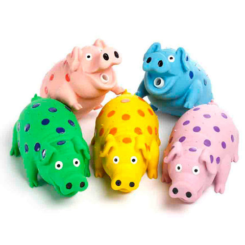 Globlet Pig Dog Toy Assorted Colors 9 Inch