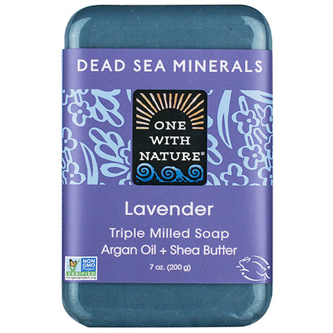 ONE WITH NATURE - Dead Sea Mineral Lavender Bar Soap