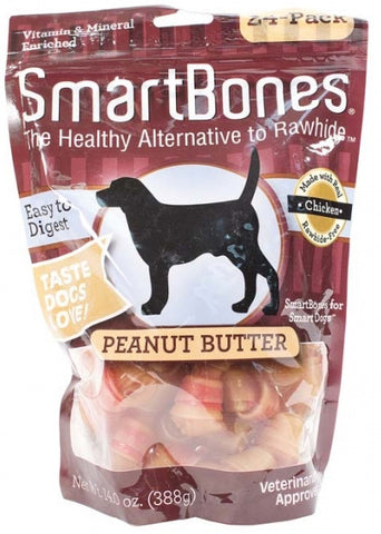Peanut Butter Chews Dog Treat Mini 2 - 24 Bones