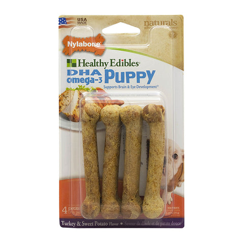 HEALTHY EDIBLES - Puppy Chew Treats, Sweet Potato & Turkey Petite