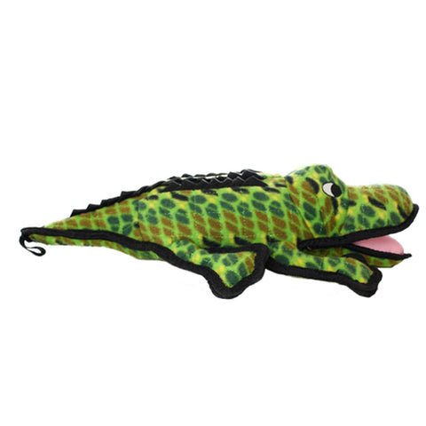 TUFFY - Ocean Creature Gary the Gator Alligator Dog Toy Green