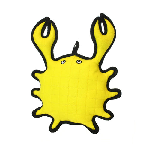TUFFY - Ocean Creature King Crab Dog Toy Yellow
