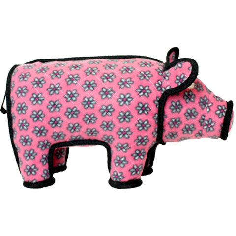 TUFFY - Barnyard Polly the Pig Dog Toy in Pink Large