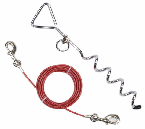 Coastal Pet Products - Cable Tieout W/Spiral Stake