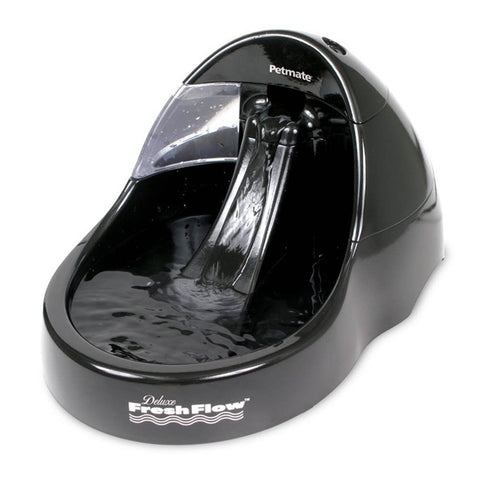 Dosckocil Petmate - Deluxe Fresh Flow Pet Fountain Large Black