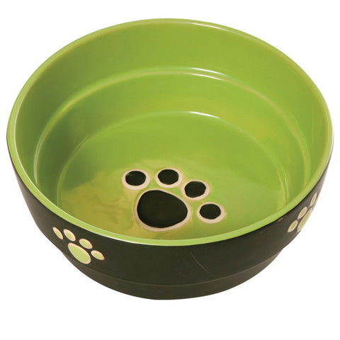 Ethical Pet Products - Stoneware Fresco Dog Dish Green