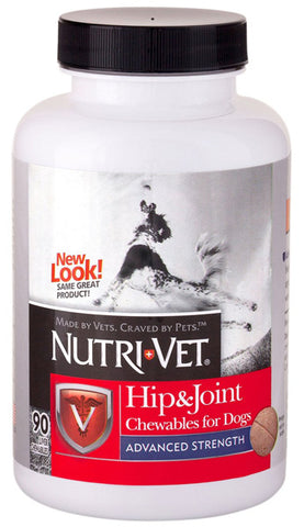 NUTRI-VET - Hip & Joint Advanced Strength Chewable Tablets for Dogs