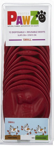 PAWZ - Dog Boots 2.5 Inch Small Red