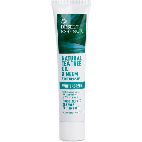 DESERT ESSENCE - Tea Tree Oil Toothpaste Wintergreen with Neem