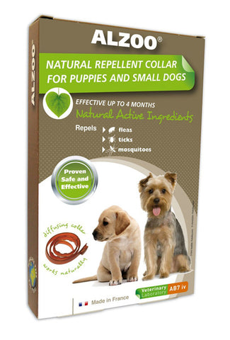 ALZOO - Natural Repellent Flea & Tick Collar for Dogs