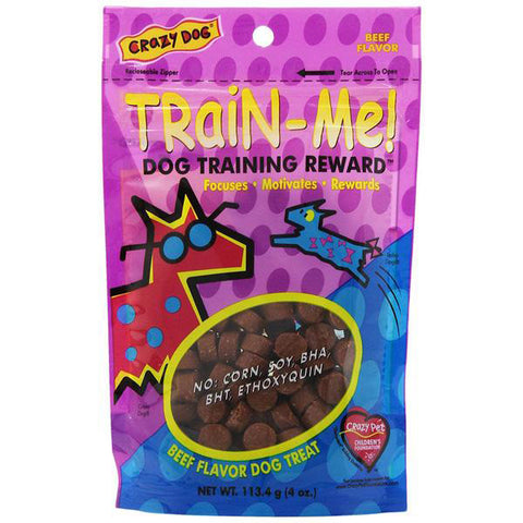 CRAZY DOG - Train-Me Training Rewards Beef Flavor Dog Treat