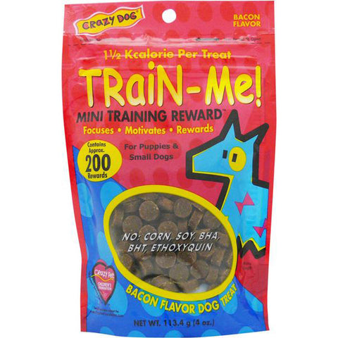 CRAZY DOG - Train-Me Training Rewards Mini Bacon Dog Treat