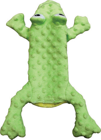 SKINNEEEZ - Extreme Stuffer Frog Dog Toy Green