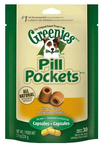 GREENIES - Pill Pockets Capsules Dog Treats Chicken Flavor