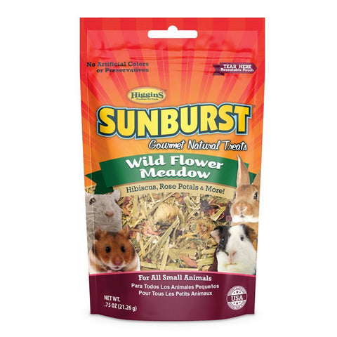 SUNBURST - Wild Flower Meadow Gourmet Treats for all Small Animals