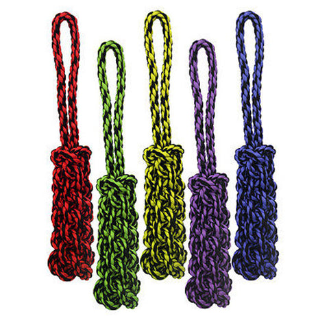 MULTIPET - Nuts for Knots Rope Tug with Braided Stick Dog Toy