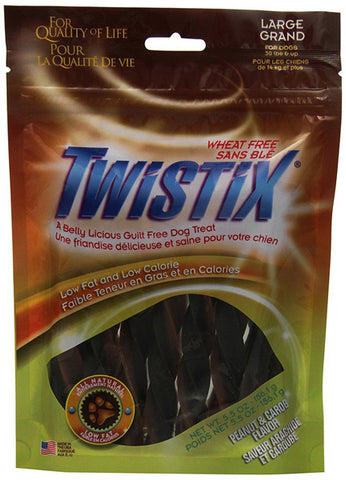 N-BONE - Twistix Dental Chew Treat Peanut and Carob Flavor Large