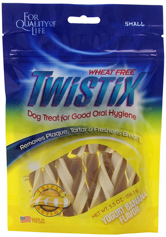 N-BONE - Twistix Dental Chew Treat Yogurt and Banana Flavor Small