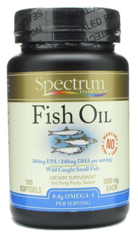 Spectrum Organic Fish Oil 1000mg