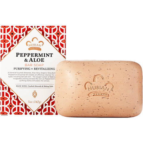 NUBIAN HERITAGE - Peppermint & Aloe Butter Bar Soap