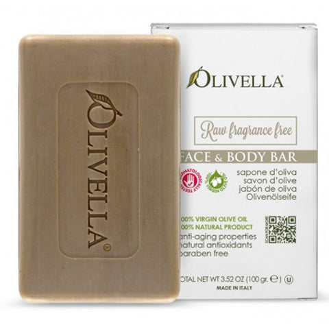 OLIVELLA - Face and Body Bar Soap Fragrance Free