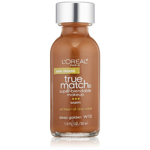 L'OREAL - True Match Super-Blendable Makeup W10 Deep Golden (Warm)