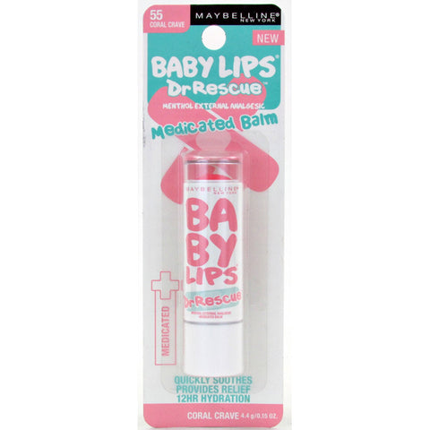 MAYBELLINE - Baby Lips Dr. Rescue Medicated Lip Balm 55 Coral Crave