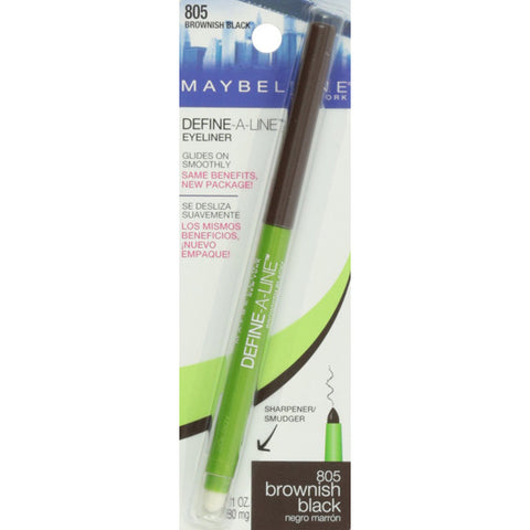 MAYBELLINE - Define A Line Eye Liner Pencil 805 Brownish Black