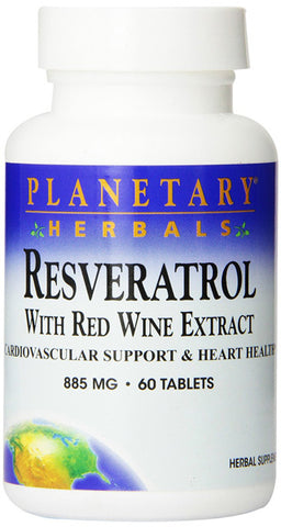Planetary Herbals Resveratrol with Red Wine Extract