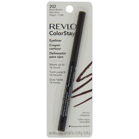 REVLON - ColorStay Eyeliner Pencil 202 Black Brown