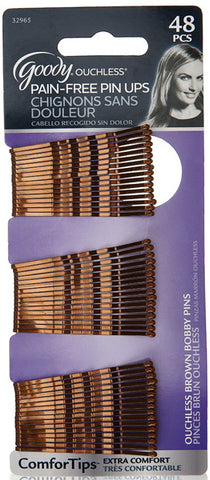GOODY - Ouchless Bobby Pin Crimped Brown 2 Inches