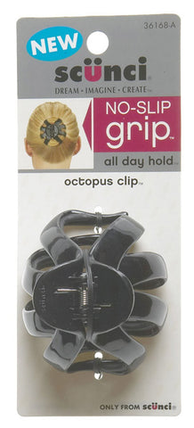 SCUNCI - No Slip Grip Octopus Clips, Colors May Vary