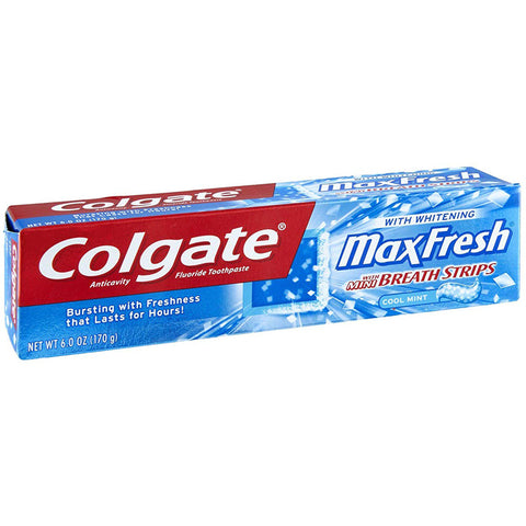 COLGATE - Whitening Fluoride Toothpaste with Mini Breath Strips Cool Mint