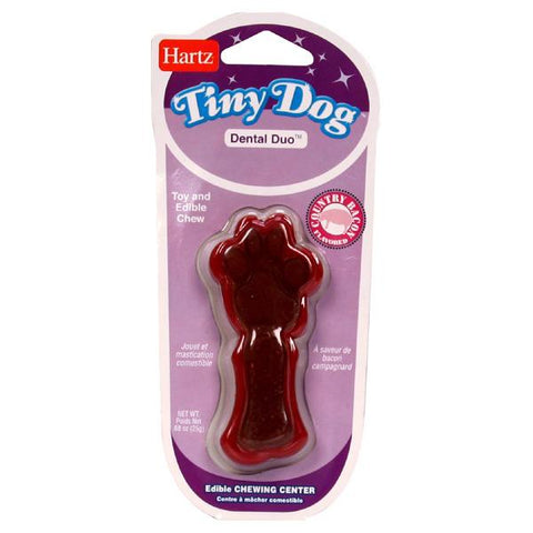 HARTZ - Tiny Dog Toy and Edible Chew Bacon Flavor