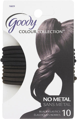 GOODY - Colour Collection Braided Elastics Black 4 mm