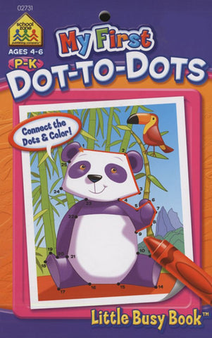 SCHOOL ZONE - My First Dot-to-Dots Little Busy Book