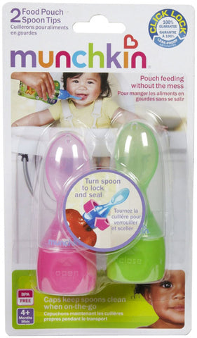 MUNCHKIN - Click Lock Food Pouch Spoon Tips Girl