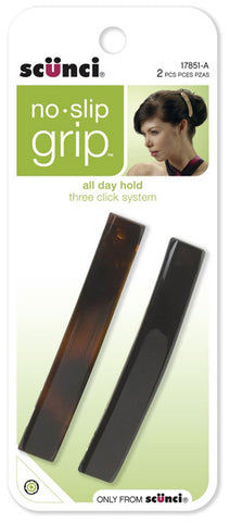SCUNCI - No-Slip Grip Auto Clasp Barrettes 8.5cm