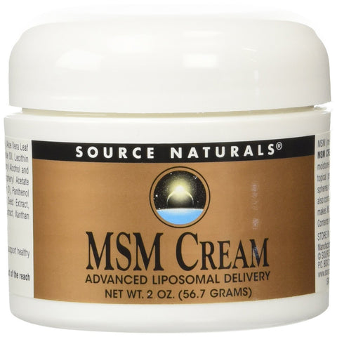 SOURCE NATURALS - MSM Cream, Advanced Liposomal Delivery