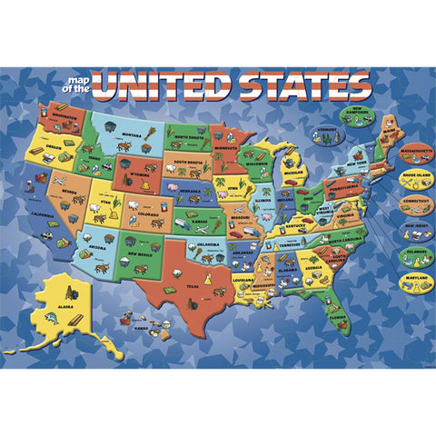 CARDINAL INDUSTRIES - USA Map Puzzle