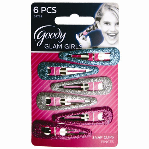 GOODY - Tween Girls Glitter Contour Clip Barrettes