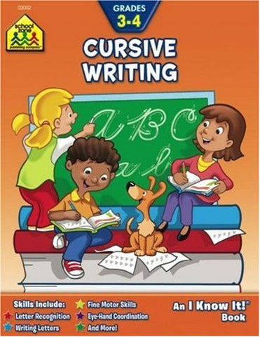 SCHOOL ZONE - Cursive Writing Grades 3-4