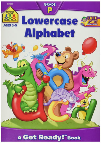 SCHOOL ZONE - Lowercase Alphabet Preschool Workbooks