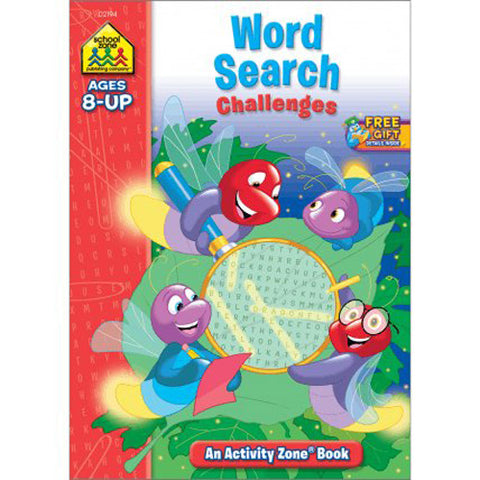 SCHOOL ZONE - Word Search Challenges Activity Zone Workbook