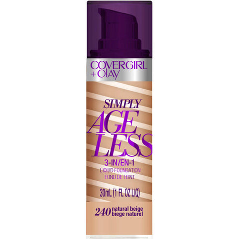 COVERGIRL - Smiply Ageless 3-in-1 Liquid Foundation Natural Beige 240