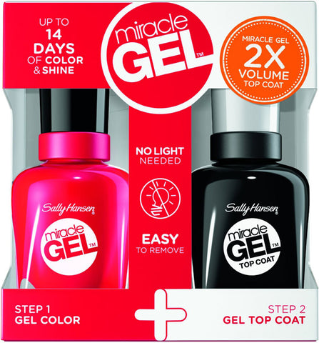 SALLY HANSEN - Miracle Gel Nail Polish Red Eye Duo Pack