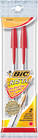 BIC - Salon Ball Pens Medium Red